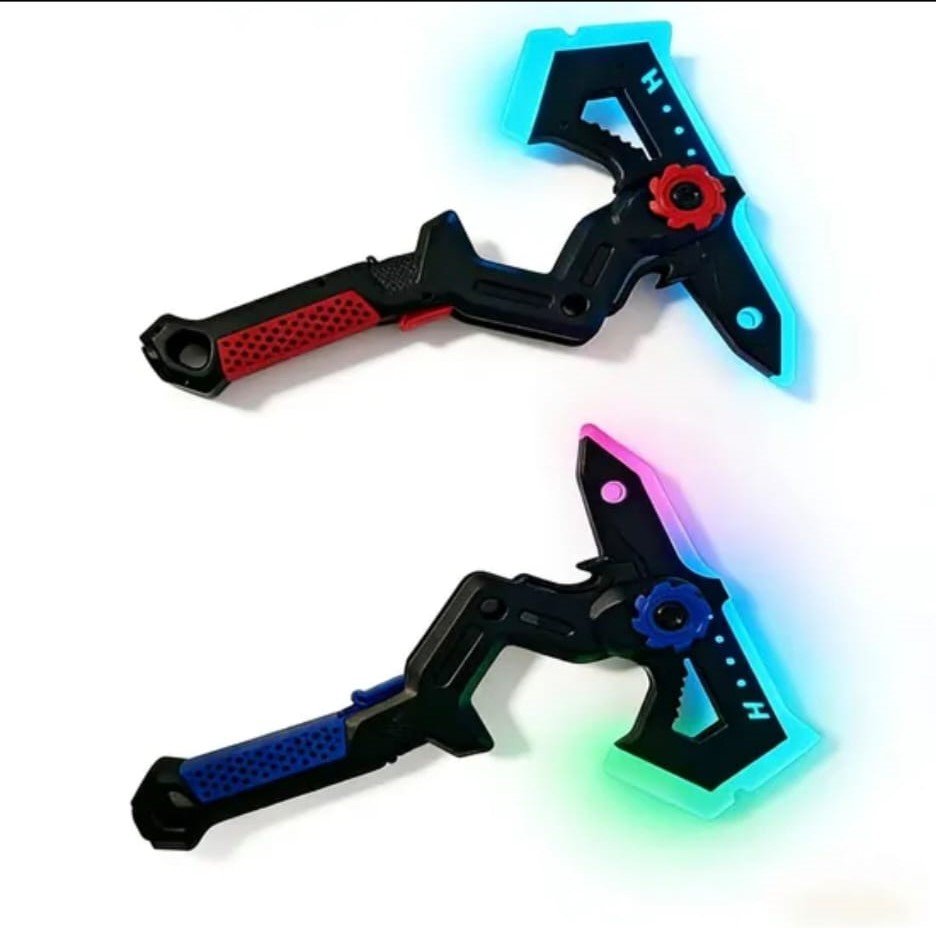 SET 2 Topoare Laser LED Transformabile 2 in 1 cu abur si sunete - imagine 2