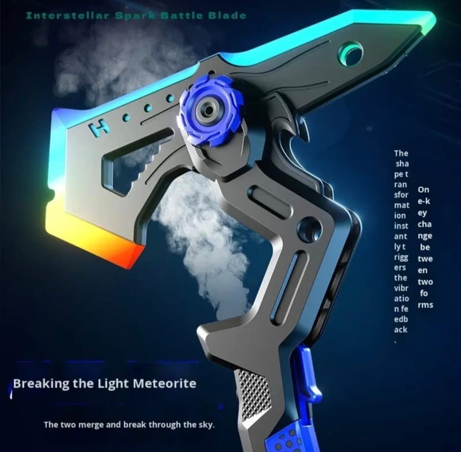 SET 2 Topoare Laser LED Transformabile 2 in 1 cu abur si sunete - imagine 5