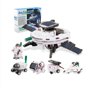Kit educativ STEM 6 în 1 – Robot solar „Space Fleet”