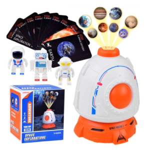 Proiector Spațial pentru copii cu planete și astronauți